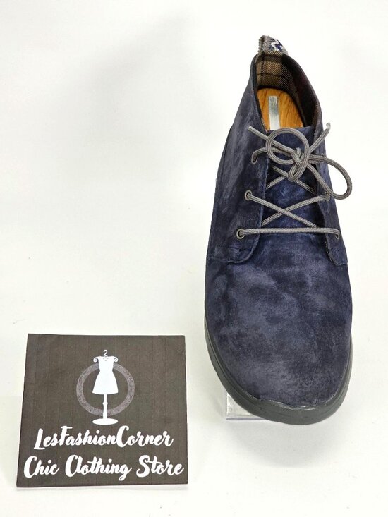 UGG Men\'s Blue Suede Canoe Chukka Treadlite Shoes Ankle Boots Sz 6 Wo\'s 7.5 1744 main image 8